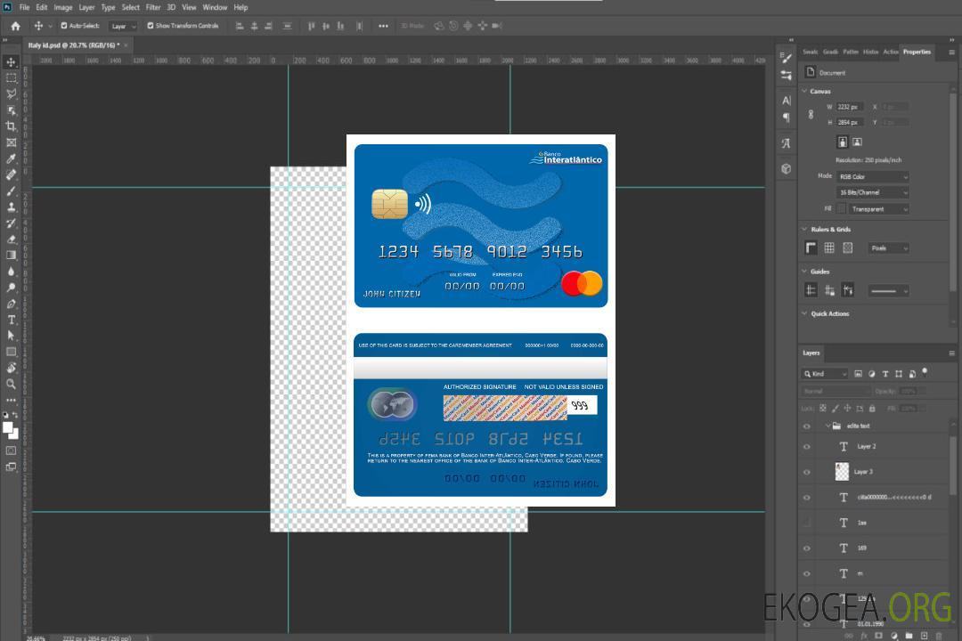 Carte bancaire Mastercard Cabo Verde Banco Inter-Atlântico template Carte bancaire Mastercard Cabo Verde Banco Inter-Atlântico template
